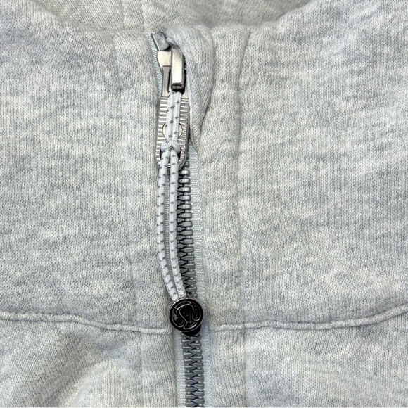 Lululemon Scuba Oversized Half Zip Hoodie In Heathered Gray Size M/L - Picture 4 of 7